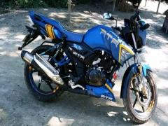 TVS Apache RTR 150 Matt Blue